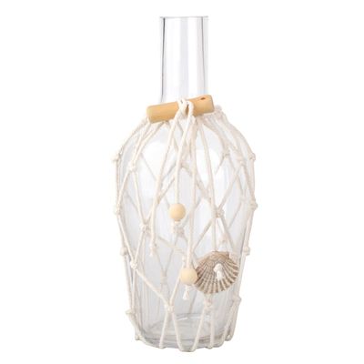 Ty Pennington Netted Clear Glass Vase