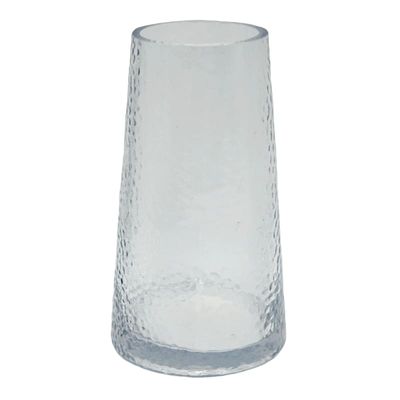 Clear Glass Vase, 8"