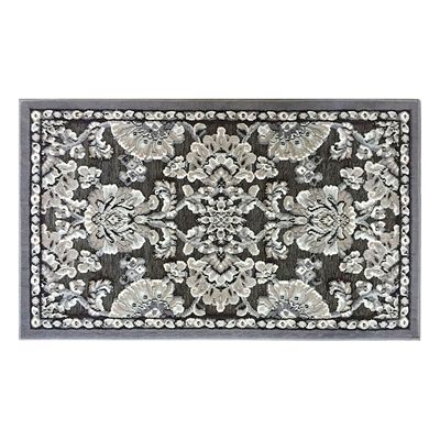 Arrington Floral Damask Gray High & Low Accent Rug