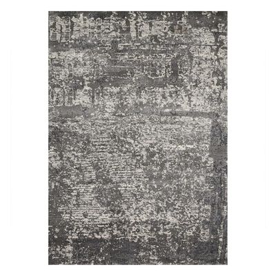 B528) Holden Abstract Gray Area Rug