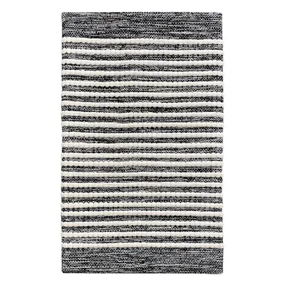 Black & White Heritage Striped Kitchen Mat, 18x30