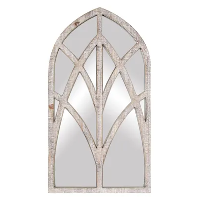 Windowpane Arch Wall Mirror