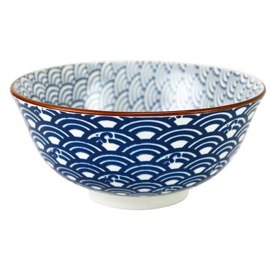 6IN BLUE ARCHES BOWL