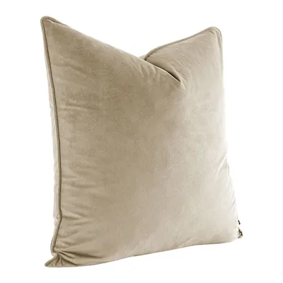 Tan Velvet Pillow, 24"