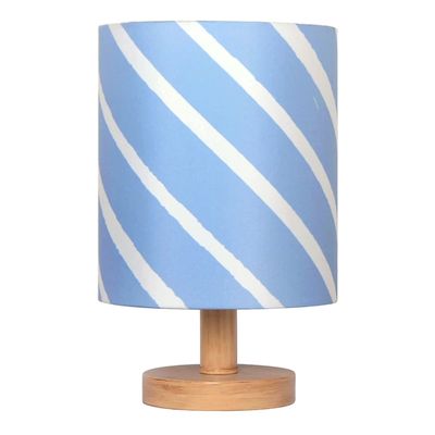 18In Lit Blue Striped Uplight