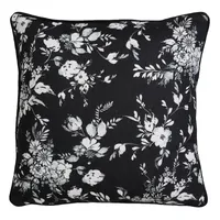 White Floral Lapeer Floral Pillow 18X18