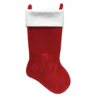 Red Wildman Faux Fur Stocking, 36"