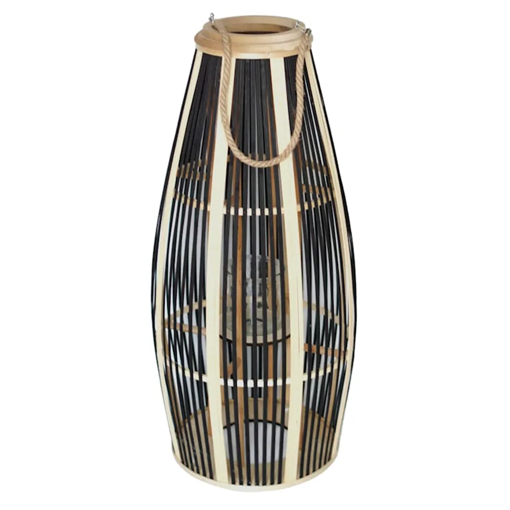 Bamboo Glass Lantern