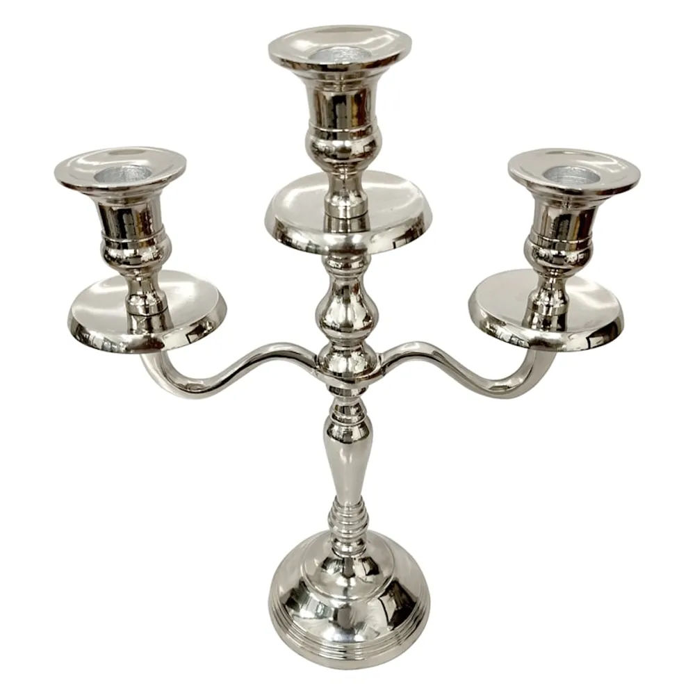 Silver Candelabra, 12"