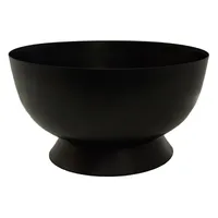 Black Metal Pedestal Bowl