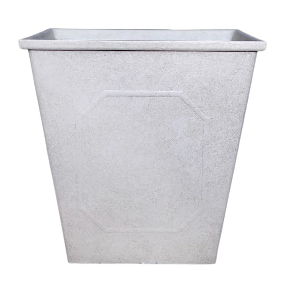 White Square Outdoor Planter, Small