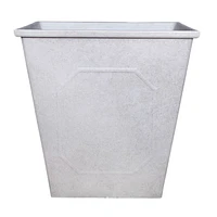 White Square Outdoor Planter, Small