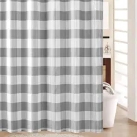 Waffle Check Shower Curtain