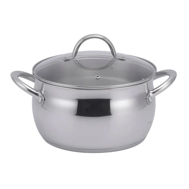 Viking Contemporary 3-Ply Stainless Steel 5.2 qt. Dutch Oven with Lid