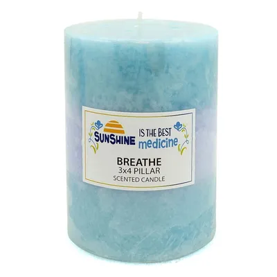 Breathe Scented Pillar Candle