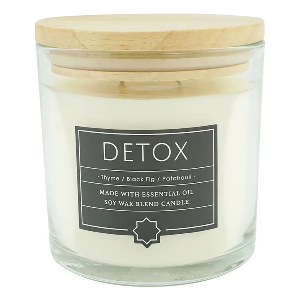 Detox Scented Glass Jar Candle