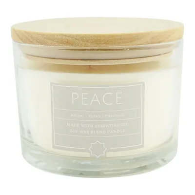 Peace Scented Glass Jar Candle, 16oz