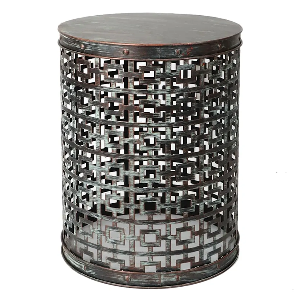 Punched Metal Plant Stand