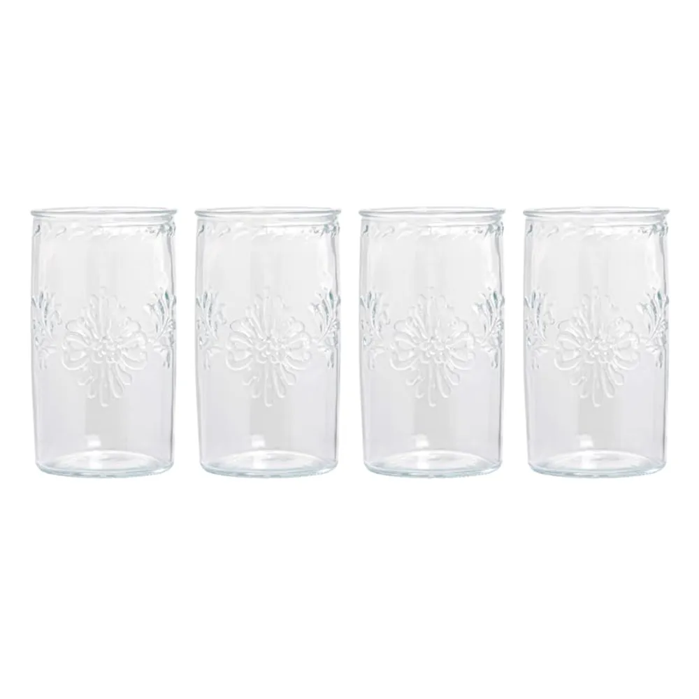 Set of 4 Honeycomb Hiball Glasses