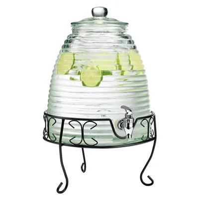 2.25-Gallon Beehive Beverage Dispenser with Stand