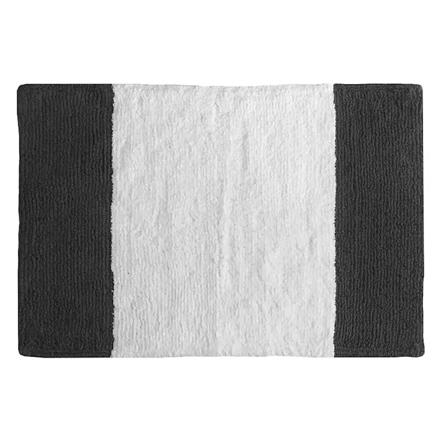 Janelle Gray Bath Mat, 20x30, Cotton Sold by at Home