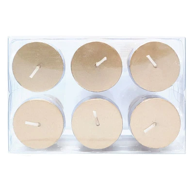6-Pack Gold Unscented Votive Candles