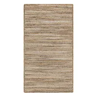 (B729) Kensie Natural Striped Jute Accent Rug, 3x5