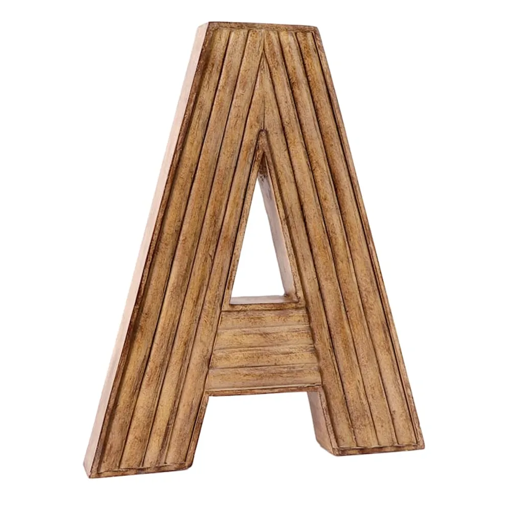 12" Brown Monogram Letter