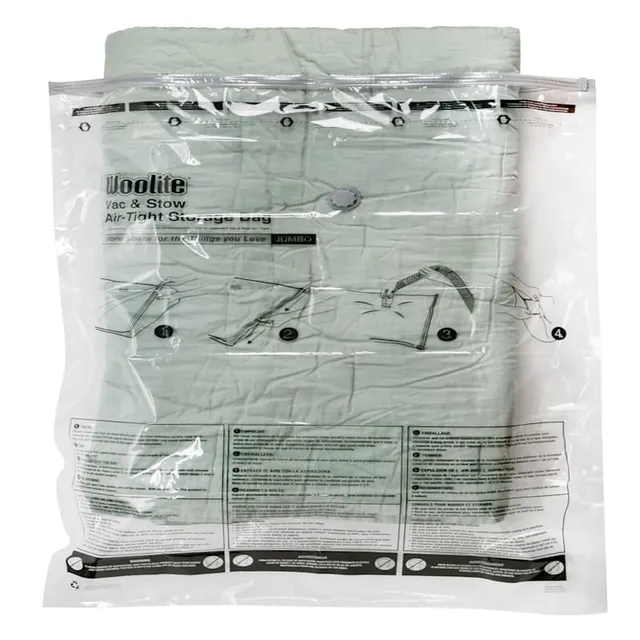 Woolite Air-Tight Jumbo Cube Vacuum Storage Bags