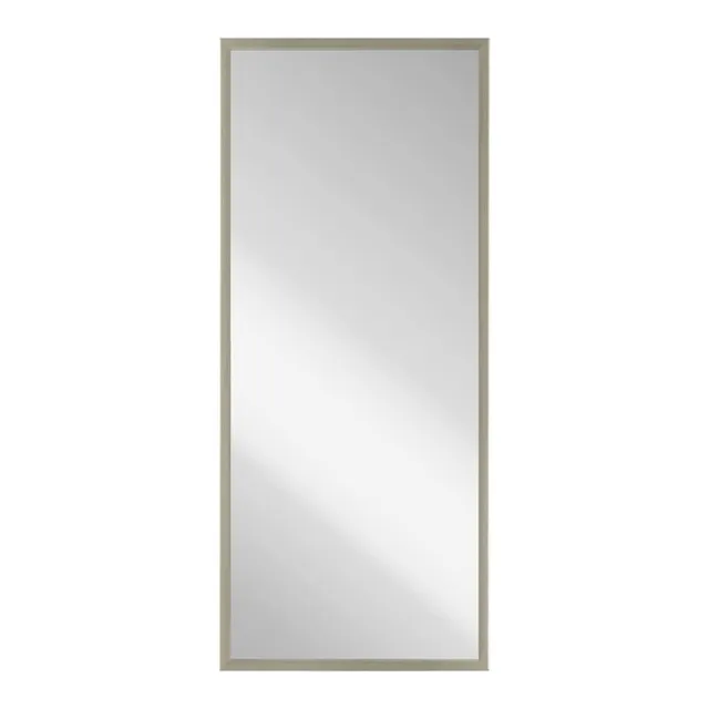 Silver Framed Mirror on Mirror, 33x69