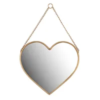 Heart Shaped Wall Mirror, 16x14