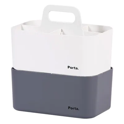 2-Pack Porta Compact Organizer, White & Grey