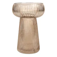 Bubble Ribbed Glass Vase