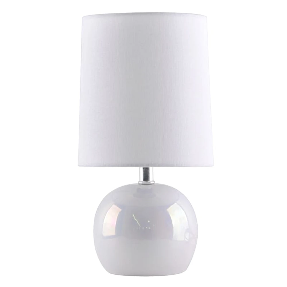 Round Iridescent Mini Lamp, 12"