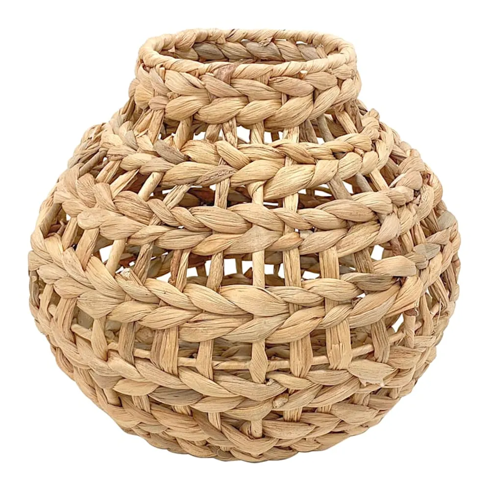 Woven Natural Vase, 10"