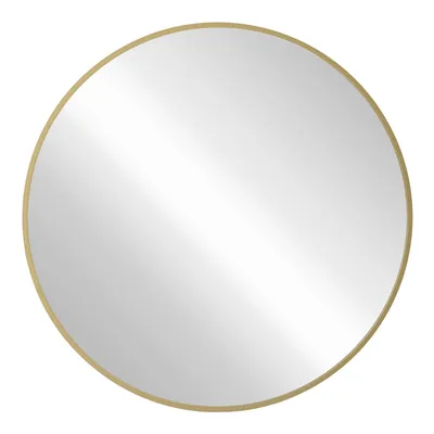 Gold Round Wall Mirror, 30"