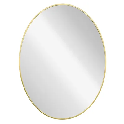 Gold Oval Wall Mirror, 24x32