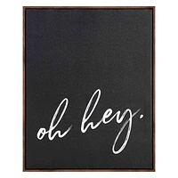 Crosby St. Framed Oh Hey Canvas Wall Sign, 16x20