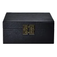 Black Leather Decorative Box