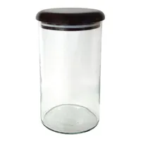 Wood & Glass Storage Jar