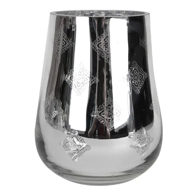 Silvery Mercury Glass Votive Candle Holder