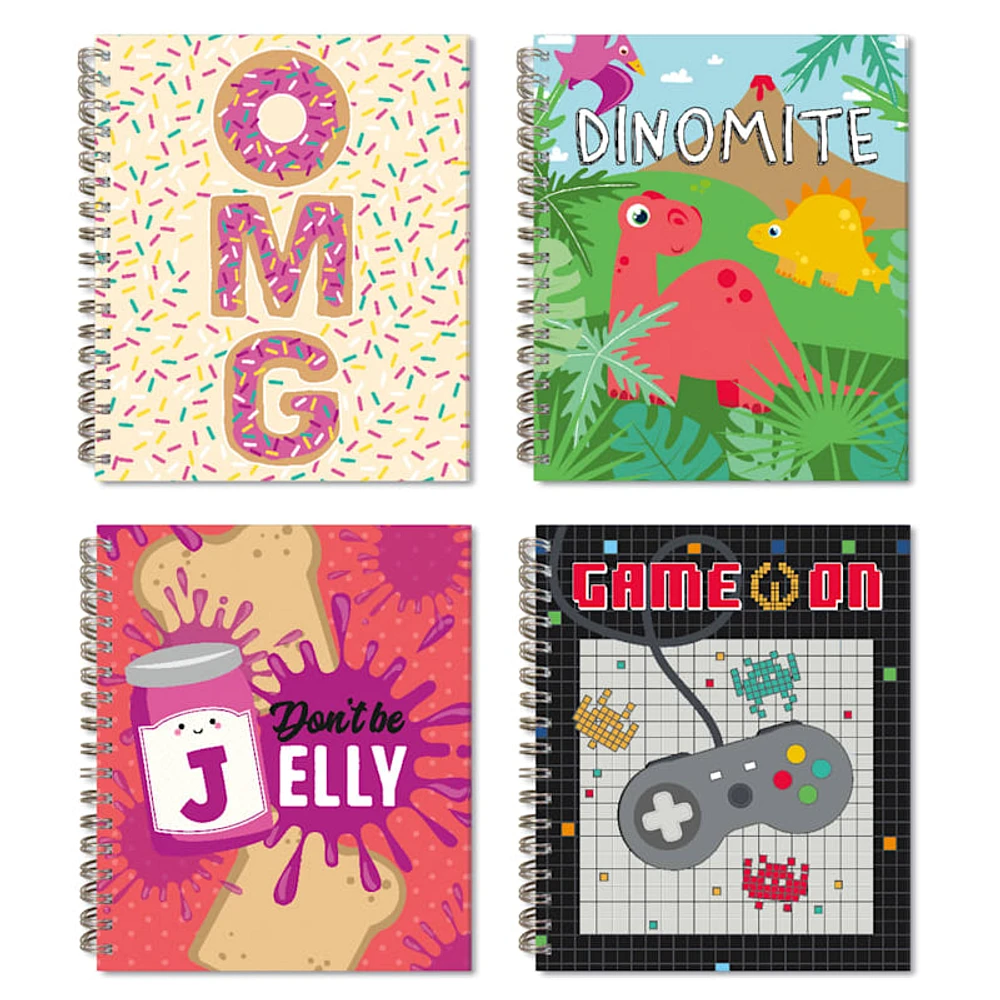 Spiral Notebook- Kids Assorted Dinomite