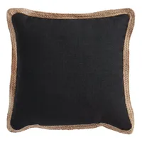 Olinen Outdoor Throw Pillow with Jute Trim