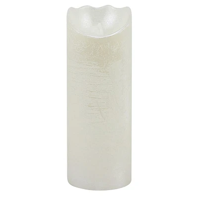 Pearl White LED Wax Candle