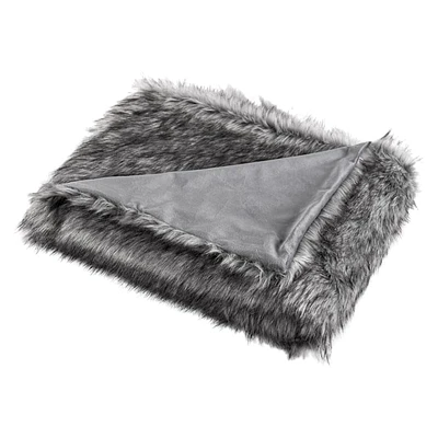Faux Fur Throw Blanket, 50x60