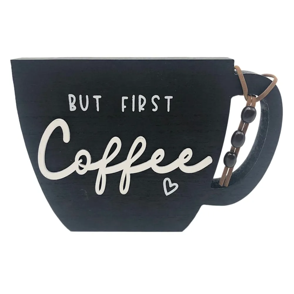 But First Coffee Plaque, 7x5