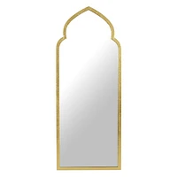 Hammered Gold Leaner Mirror, 26x64