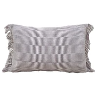 Purple Chunky Woven Stripe Throw Pillow, 14x24