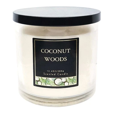 Coconut Woods Scented Jar Candles, 13.4oz