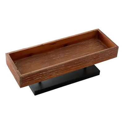 Lifted Wood & Metal Decorative Tray, 16x6